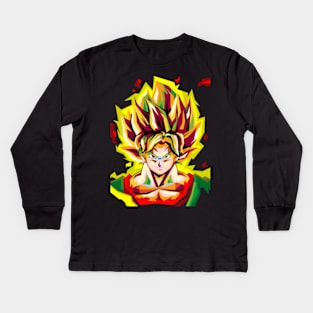 Super Saiyan 5000 Kids Long Sleeve T-Shirt